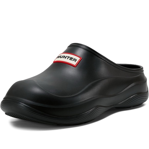Hunter Women's Elana Clog Black Slip-On Loafers Size 8 - Picture 1 of 5
